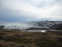 Ground Level View of the Edge of the Glacier