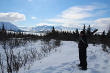 Kim at Denali