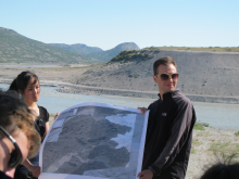 Patrick shows us glacial features