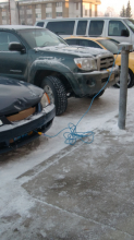 Car plugged in