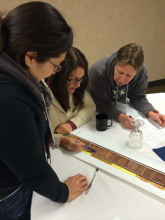 Looking at sediment cores