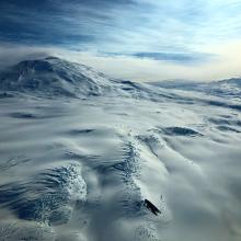 Mt. Erebus from sky