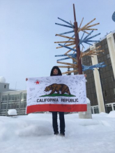 California state flag at UAF