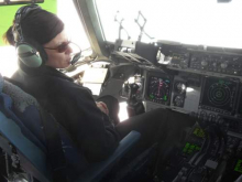 Female C-17 pilot on flight from Christchurch to Antarctica