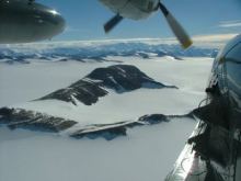 Transantarctic Mountains from LC-130 Hercules.