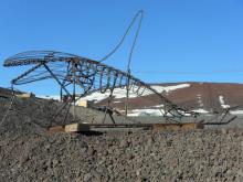 Orca welded from scrap metal, McMurdo