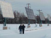 Cold Climate Housing Research Center Photovoltaic Array. February 9, 2012