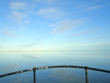 Unusual calm on the Beaufort Shelf and Elson Lagoon.  Photo 3/4. 