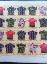 US Postal Service Aloha Hawaiin shirt 32 cent postage stamp picture.