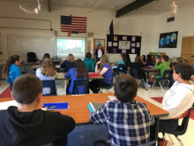 Students from the Anvil City Science Academy learning about Arctic Research