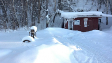 The entrance to the Permafrost tunnel