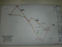 Race Around the World course map