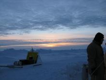 Sunrise on the last day at camp.