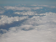 View of New Zealand's Southern Alps.