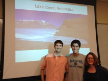 Researchers Tyler Mackey, Sasha Leidman, and Megan Krusor