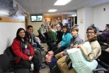 In the PAX terminal at the 109th Airlift Wing base