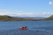 Kayak with Sonar Instruments