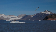 View across fjord