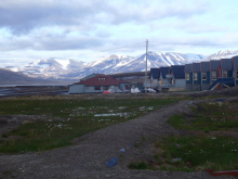 Longyearbyen at 11 pm