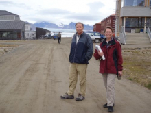 Ross and Julie in Ny Alesund