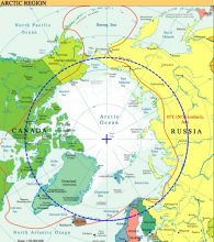 Arctic Region map courtesy of Wikipedia