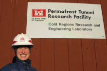 Permafrost tunnel sign