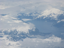 Mountains and glacier near Valdez, AK