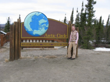 Melissa at the Arctic Circle