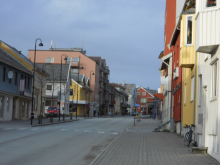 A typical street in Bodo, Norway