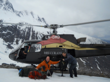 Unloading the Helicopter