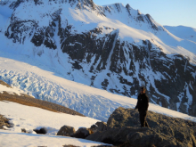 The view of the glacier