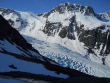  A morning view of the glacier