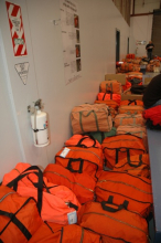 orange duffels