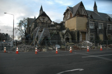 destroyed church