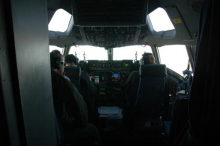 inside the cockpit