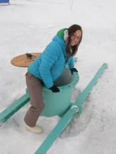 Steph goes down the Ob Tube