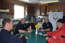 Kitchen at the firehouse