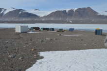 The camp at Lake Fryxell