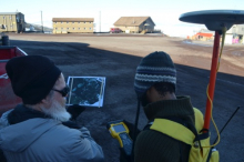 Sampling at McMurdo Station