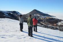 Sampling above McMurdo