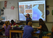 Michelle Brown describes how her team collects samples on the seafloor.