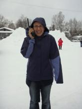 Trying the Satellite Phone