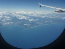 New Zealand from the airplane window