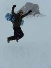 Terry and his snowboard