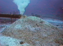 Sewage pipe in McMurdo Sound