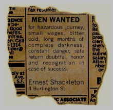 Shackleton ad