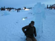 Chilling in the Ice Park.