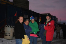 Irina Mueller, Paula Dell, Lisa Crockett, Devin Devour ready to jump