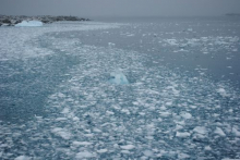 A trail of ice