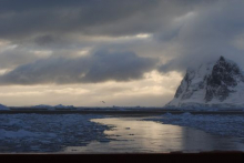 Entering Andvord Fjord, Antarctica